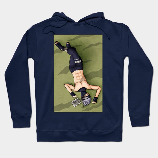 Kakashi Resting Hoodie by Blackmoonrose13